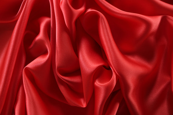 Tomato orange crêpe back satin fabric in pure silk | new tess