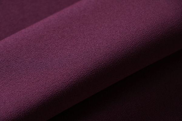 Aubergine purple crêpe de chine fabric | new tess
