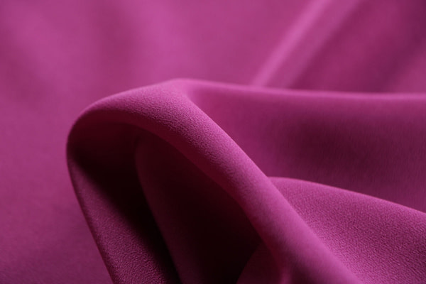 Iris purple crêpe de chine fabric | new tess