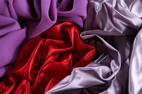 Wisteria Purple Silk Duchesse Apparel Fabric