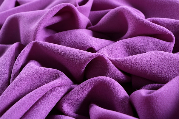 Iris purple wool crêpe fabric | new tess