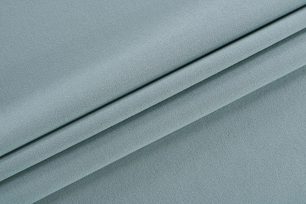 Tissu Couture Crêpe de laine Bleu opale en Laine