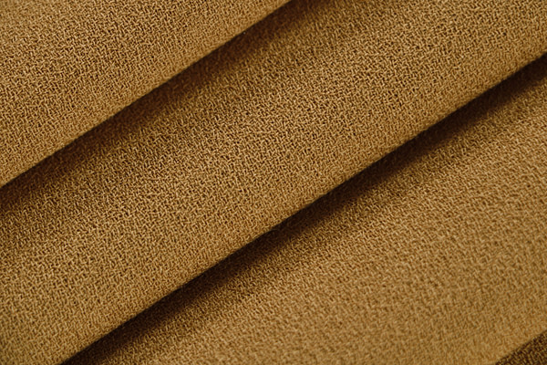 Tessuto Crepella Di Lana Legno per Abbigliamento