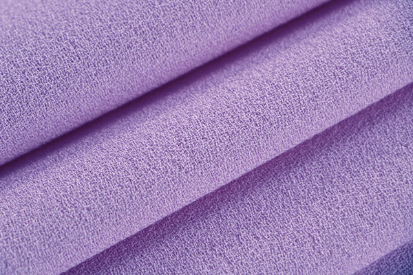 Wisteria purple wool crêpe fabric | new tess