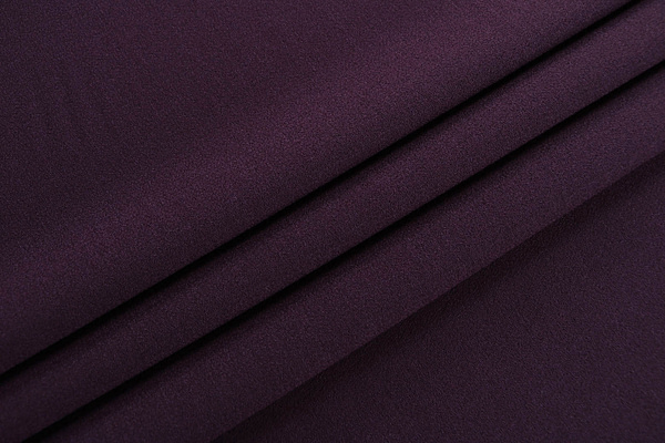 Dark purple wool crêpe fabric | new tess