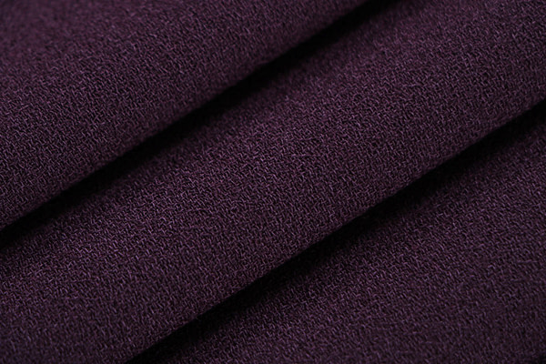 Dark purple wool crêpe fabric | new tess