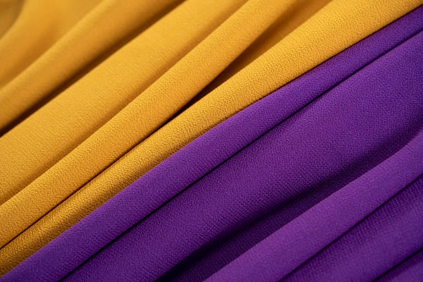 Violet Purple Wool Wool Double Crêpe Apparel Fabric