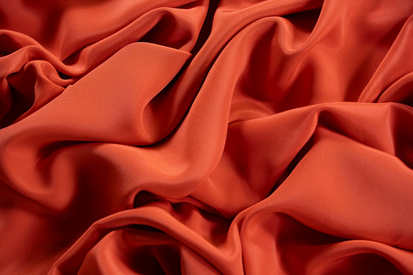 Coral orange cady fabric | new tess