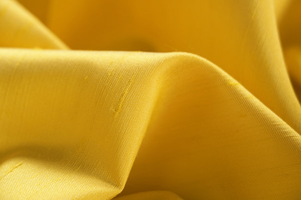 Sun yellow double shantung fabric | new tess