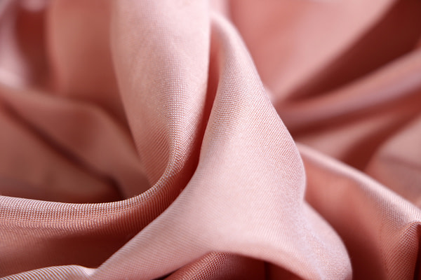 Blush pink double shantung fabric | new tess