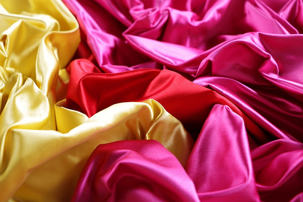 Lemon yellow silk duchesse satin fabric for dress - new tess