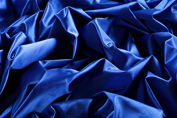Royal blue pure silk duchesse fabric | new tess