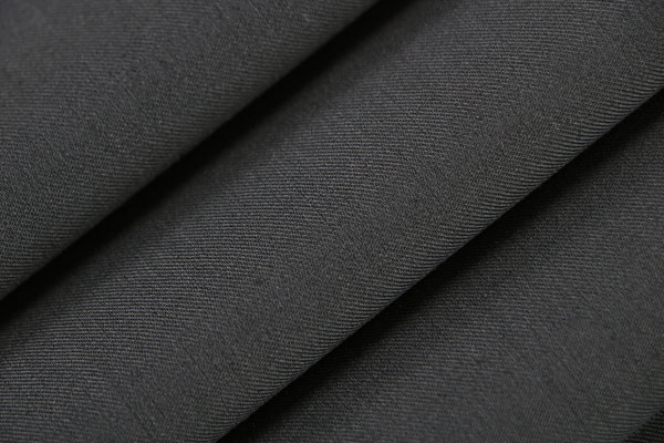 Smoke gray stretch wool gabardine fabric | new tess