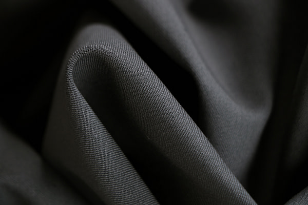Smoke gray stretch wool gabardine fabric | new tess