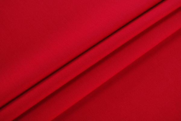 Tessuto Gabardine Stretch Campari per Abbigliamento