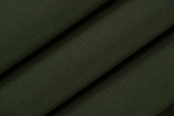 Shaded Spruce green stretch wool gabardine fabric | new tess