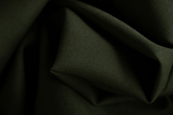 Shaded Spruce green stretch wool gabardine fabric | new tess