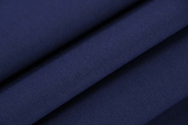 Tissu Couture Gabardine Stretch Bleu océan en Laine, Polyester, Stretc