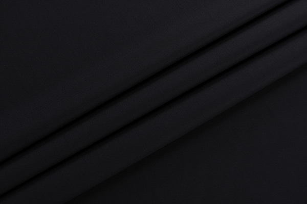 Black stretch wool gabardine fabric | new tess