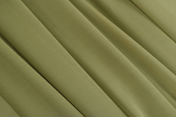 Olive green georgette silk fabric | new tess