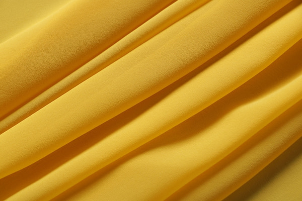 Sun yellow silk georgette fabric | new tess