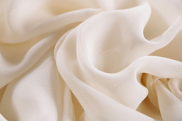 Milk white georgette fabric | new tess