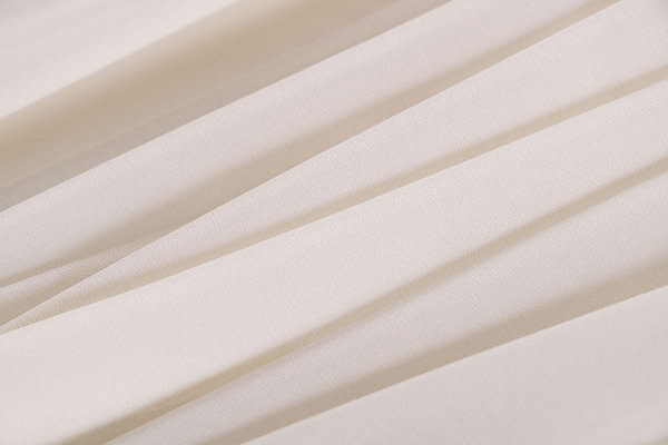 Tissu Couture Georgette Blanc lait en