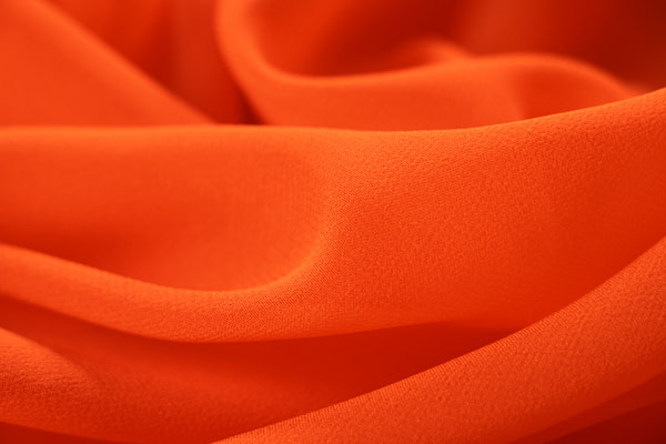 Coral orange georgette fabric | new tess
