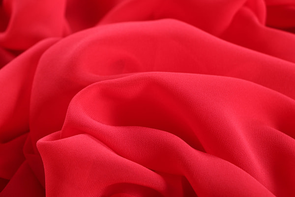 Fire red georgette fabric | new tess