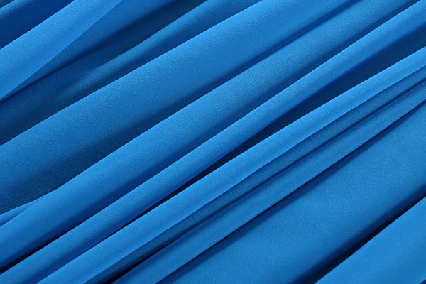 Portofino blue georgette fabric | new tess