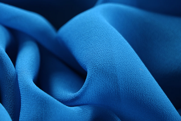 Portofino blue georgette fabric | new tess