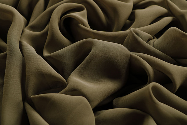 Tessuto Georgette Militare per Abbigliamento