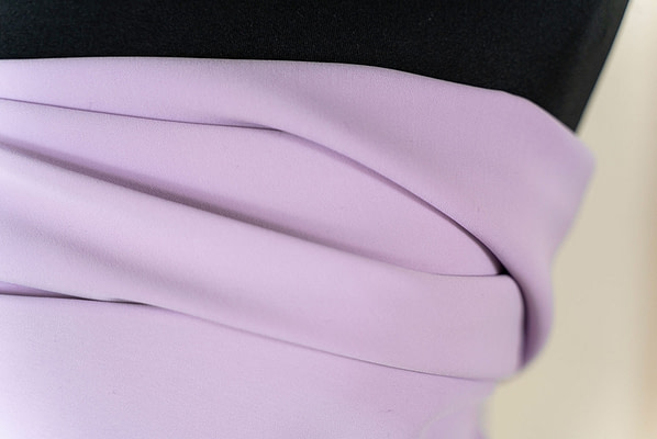 Lilac heavy polyester microfibre apparel fabric | new tess
