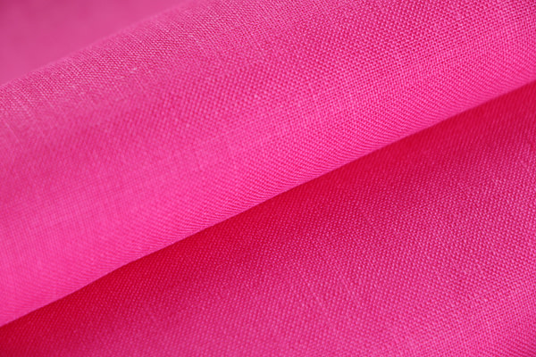 Cyclamen fuchsia linen blend fabric | new tess