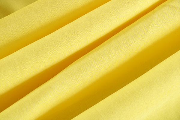 Lemon yellow linen blend fabric | new tess