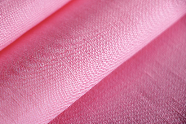 Baby pink linen blend fabric | new tess