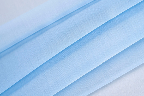 Sky blue silk organza fabric | new tess