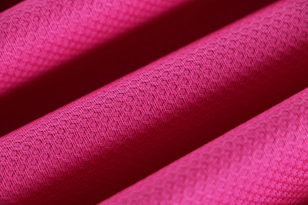 Fuchsia stretch cotton piqué fabric | new tess