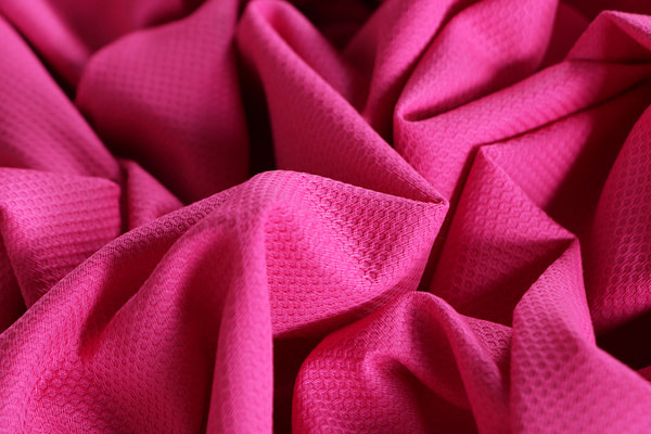 Fuchsia stretch cotton piqué fabric | new tess