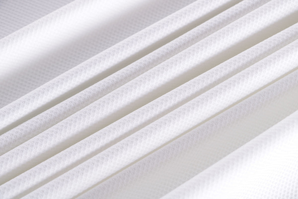Tessuto Piquet di Cotone Bianco Ottico per abbigliamento