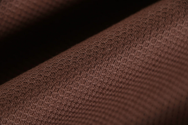 Cocoa brown stretch cotton piqué fabric | new tess