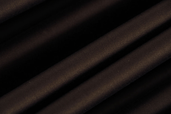 Dark brown lightweight stretch cotton sateen fabric | new tess