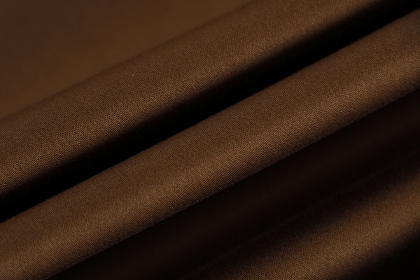 Cocoa brown lightweight stretch cotton sateen fabric | new tess