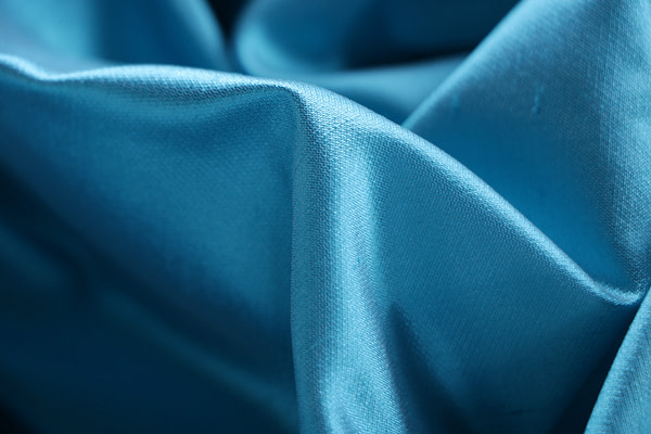 Antilles blue pure silk shantung satin fabric | new tess