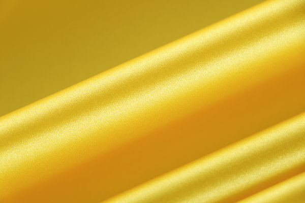 Lemon yellow stretch silk satin fabric | new tess