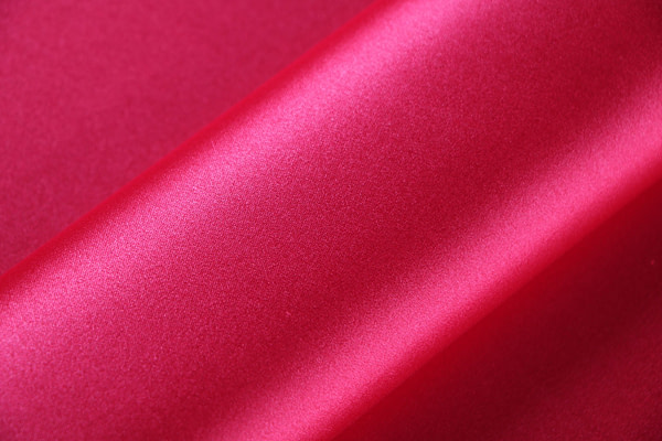 Raspberry pink stretch silk satin fabric | new tess