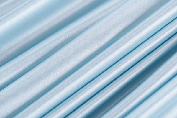 Tissu Couture Satin stretch Bleu pâle en Soie, Stretch