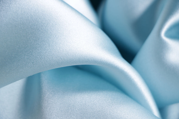 Light blue stretch silk satin fabric | new tess