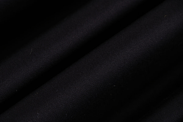 Black stretch cotton satin fabric | new tess