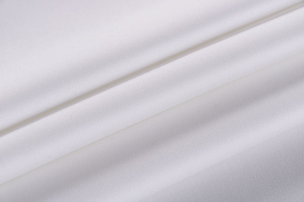 Ivory white stretch cotton fabric | new tess